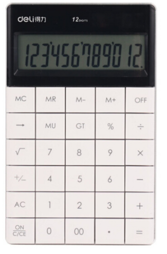 得力(deli)1589桌面计算器(白)