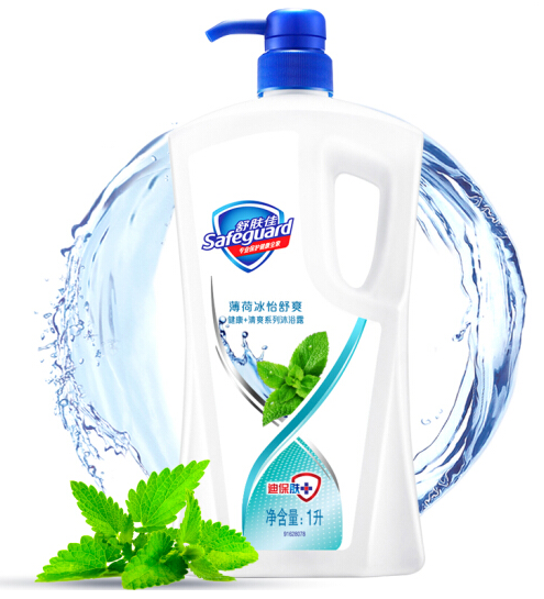 舒肤佳(Safeguard)薄荷冰怡舒爽型沐浴露 1L - 宝洁-舒肤佳(Safeguard)