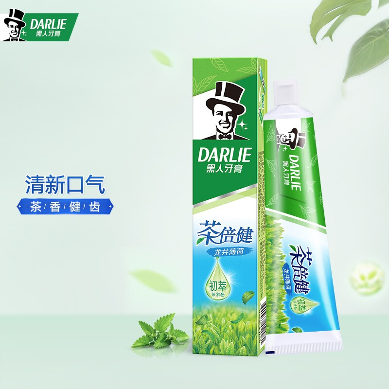 好来(DARLIE)茶倍健龙井薄荷牙膏140g