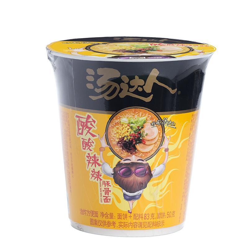 统一 汤达人酸酸辣豚骨面杯(12入) - 统一