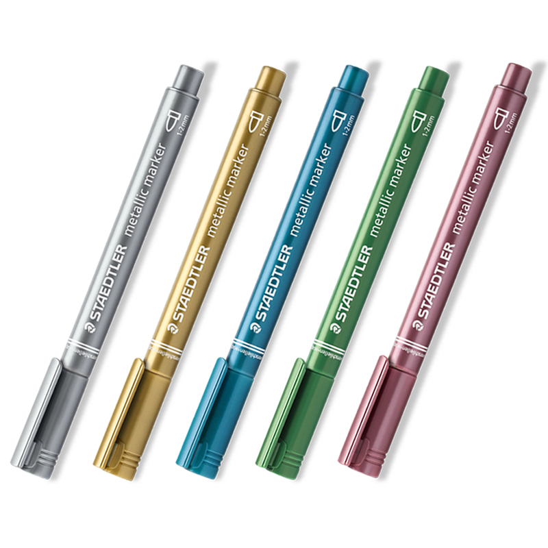 施德楼(STAEDTLER)8323-373(蓝)金属色记号笔