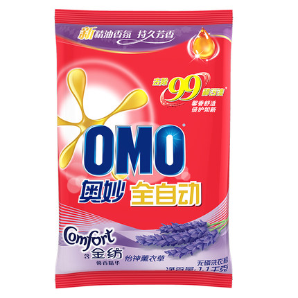 奥妙(OMO)Y18含金纺樱花洗衣粉1.1KG