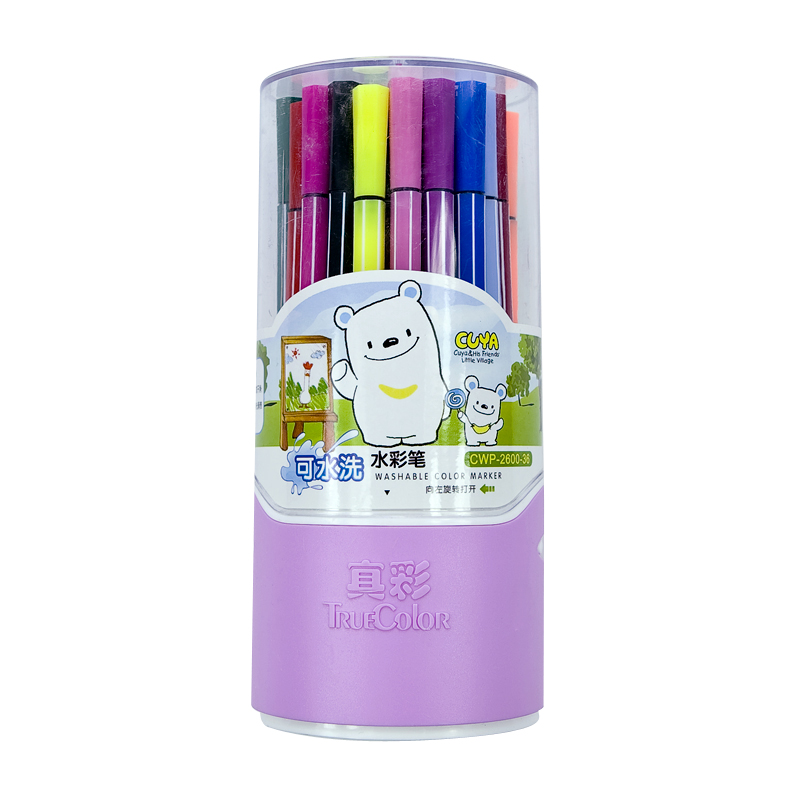 真彩(TRUECOLOR)CWP2600(36色))酷吖可洗水彩笔