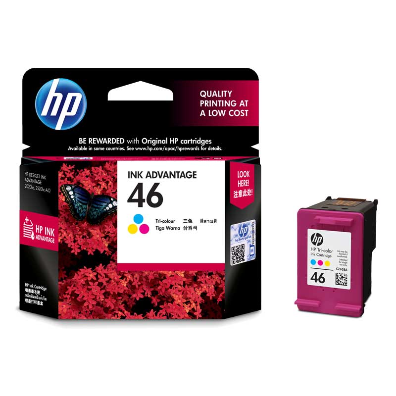 惠普(HP)46(彩色)墨盒CZ638AA
