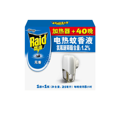 雷达(Raid)379560 电热蚊香液无线器+40晚无香超值装 - 庄臣-雷达(Raid)