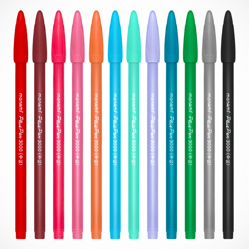 慕那美(monami)04009-03(红)纤维笔0.4mm - 慕那美(monami)