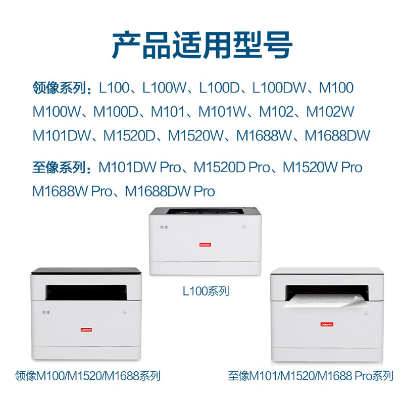 联想(Lenovo)LD100黑色不含墨粉/1万页 - 联想(Lenovo)
