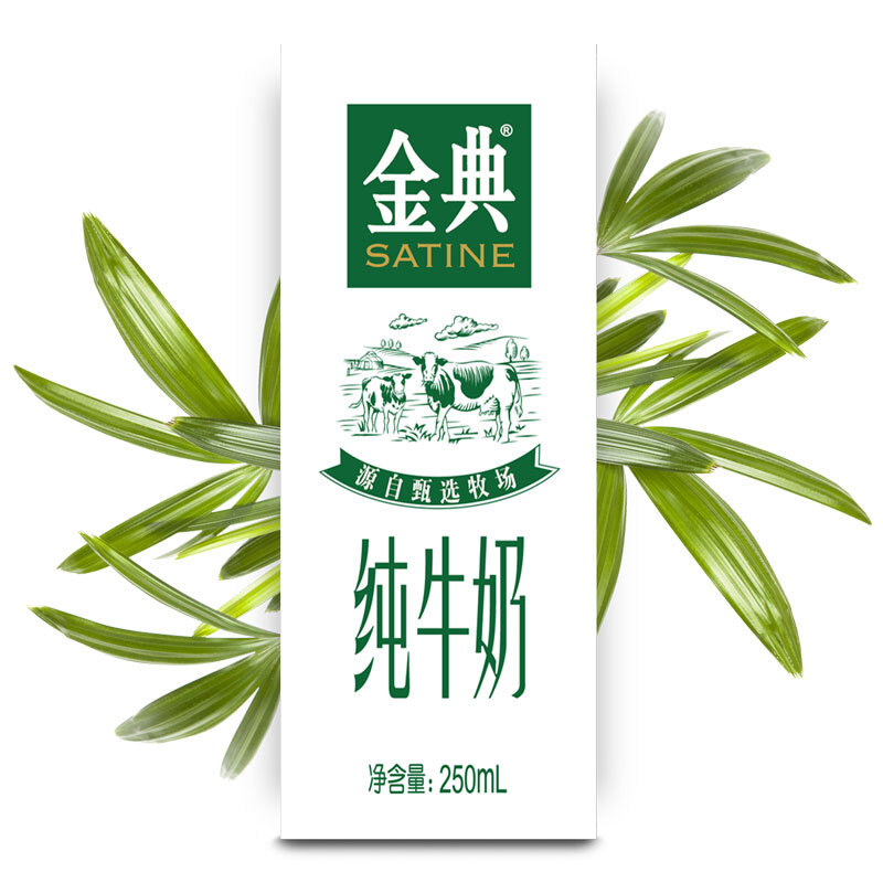 伊利 金典纯牛奶 250ml*12盒/箱 - 伊利