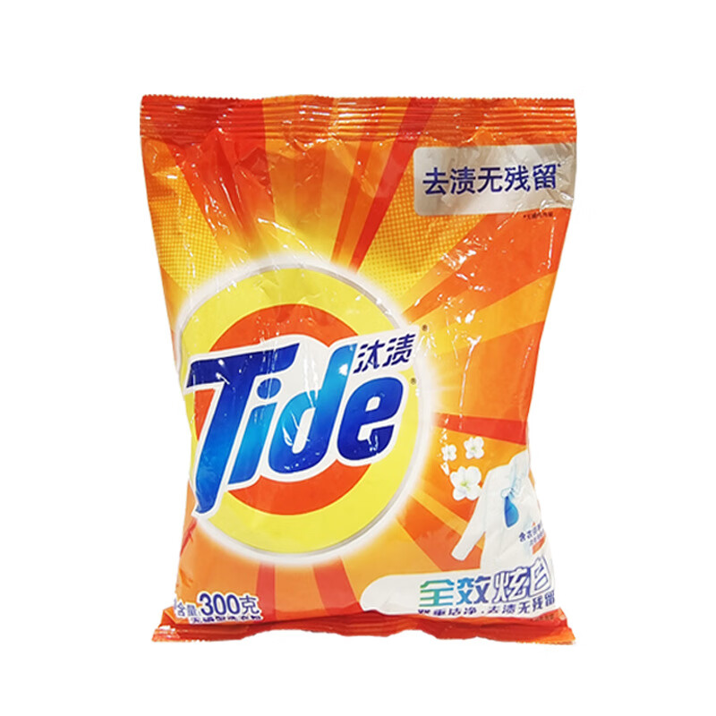汰渍(Tide)300g全效炫白加衣领净精华洗衣粉 - 宝洁-汰渍(Tide)