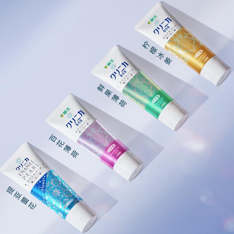 狮王(Lion)酵素牙膏礼盒装(百花+鲜果+柠檬)130*3支装