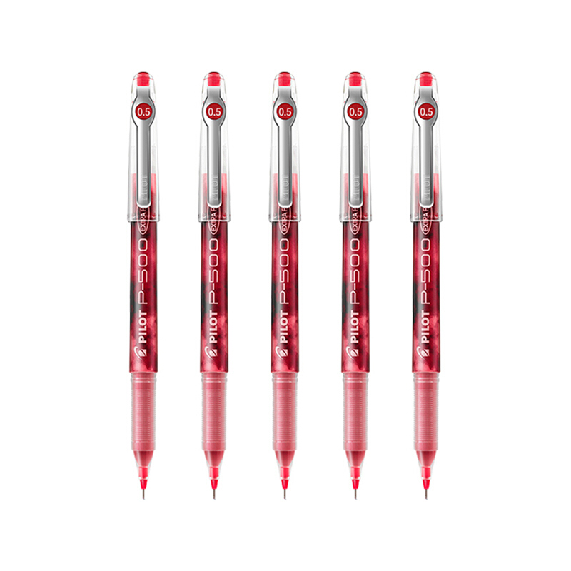 百乐(PILOT)BL-P50/P500(红)啫喱墨走珠笔0.5mm