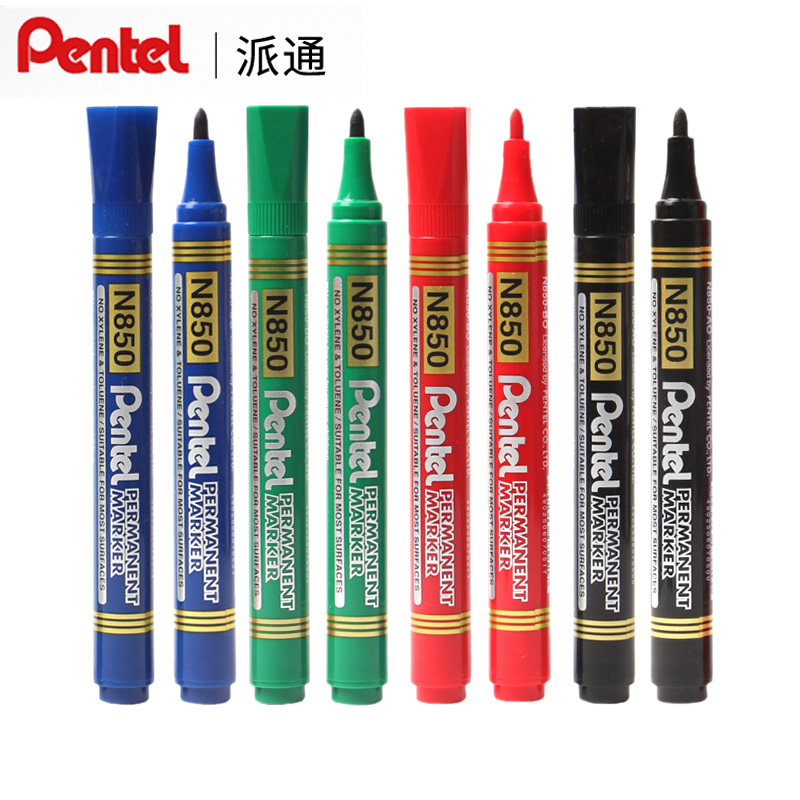 派通(Pentel)N850(蓝)圆头记号笔