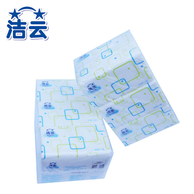 商用-洁云(Hygienix)13610801国色塑包面纸-200抽(小幅)