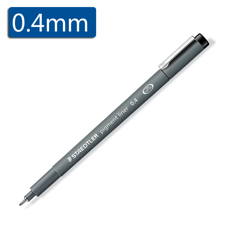 施德楼(STAEDTLER)30804-9(黑)耐水性代用针笔0.4mm