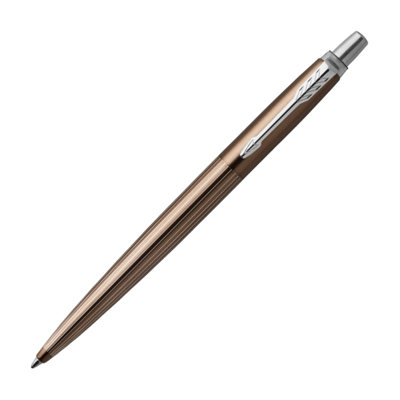 派克(PARKER)5113490乔特豪华卡莱尔棕细纹白夹凝胶水笔