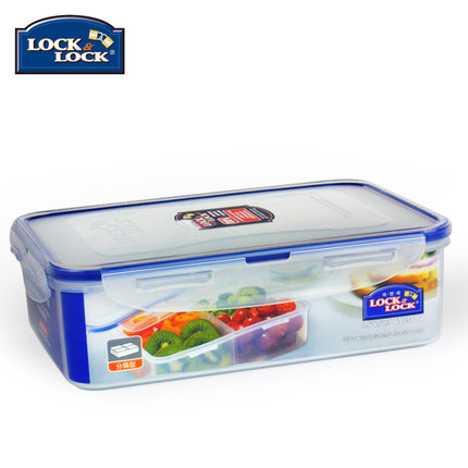 乐扣乐扣(LOCK&amp;amp;LOCK)HPL824C(透明蓝)塑料饭盒1.6L - 乐扣乐扣(LOCK&LOCK)
