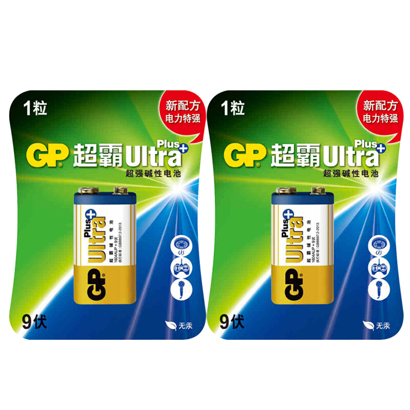 超霸(GP)9V碱性电池1604AUP