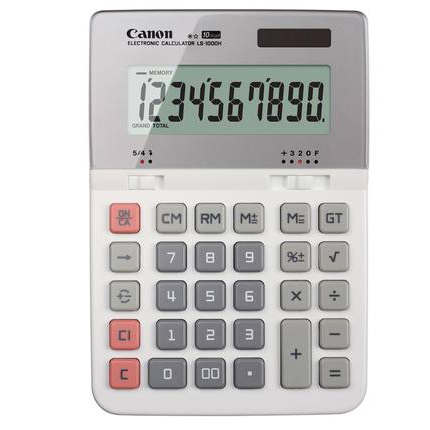 佳能(Canon)LS-1000H计算器10位显示计算器办公日常商务中号计算机