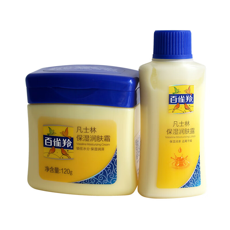 百雀羚(PECHOIN)120g+凡士林60g保湿润肤霜促销装 - 百雀羚(PECHOIN)