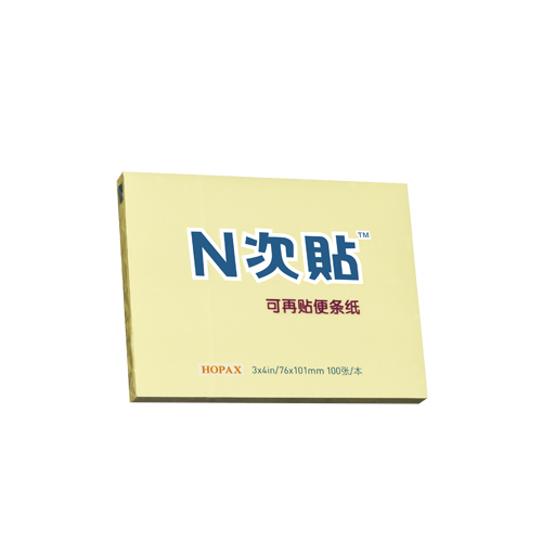 N次贴(STICKN)31009(黄色)标准型模造便条纸76x101mm,100张/本