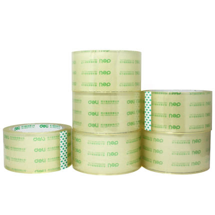得力(deli)30273封箱胶带55mm*60y*50um(6卷/筒)