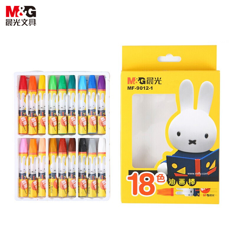 晨光(M&amp;amp;amp;G) MF9012-1 18色米菲3D六角油画 18盒/中包 108盒/箱 - 晨光(M&G)