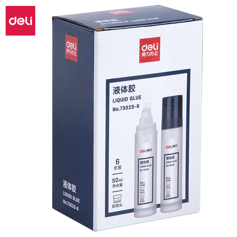 得力(deli)7302S-6(透明)液体胶