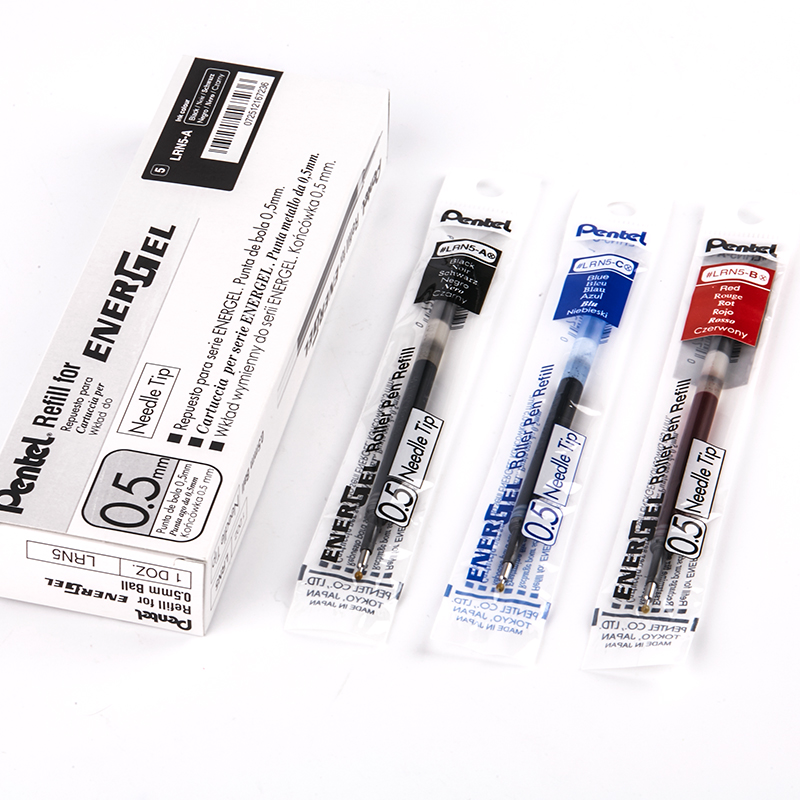 派通(Pentel)LRN5(蓝)水笔芯替芯适用于BLN750.5m