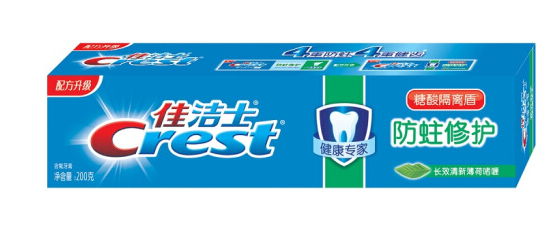 佳洁士(Crest)健康专家防蛀修护牙膏(晶莹薄荷)200g