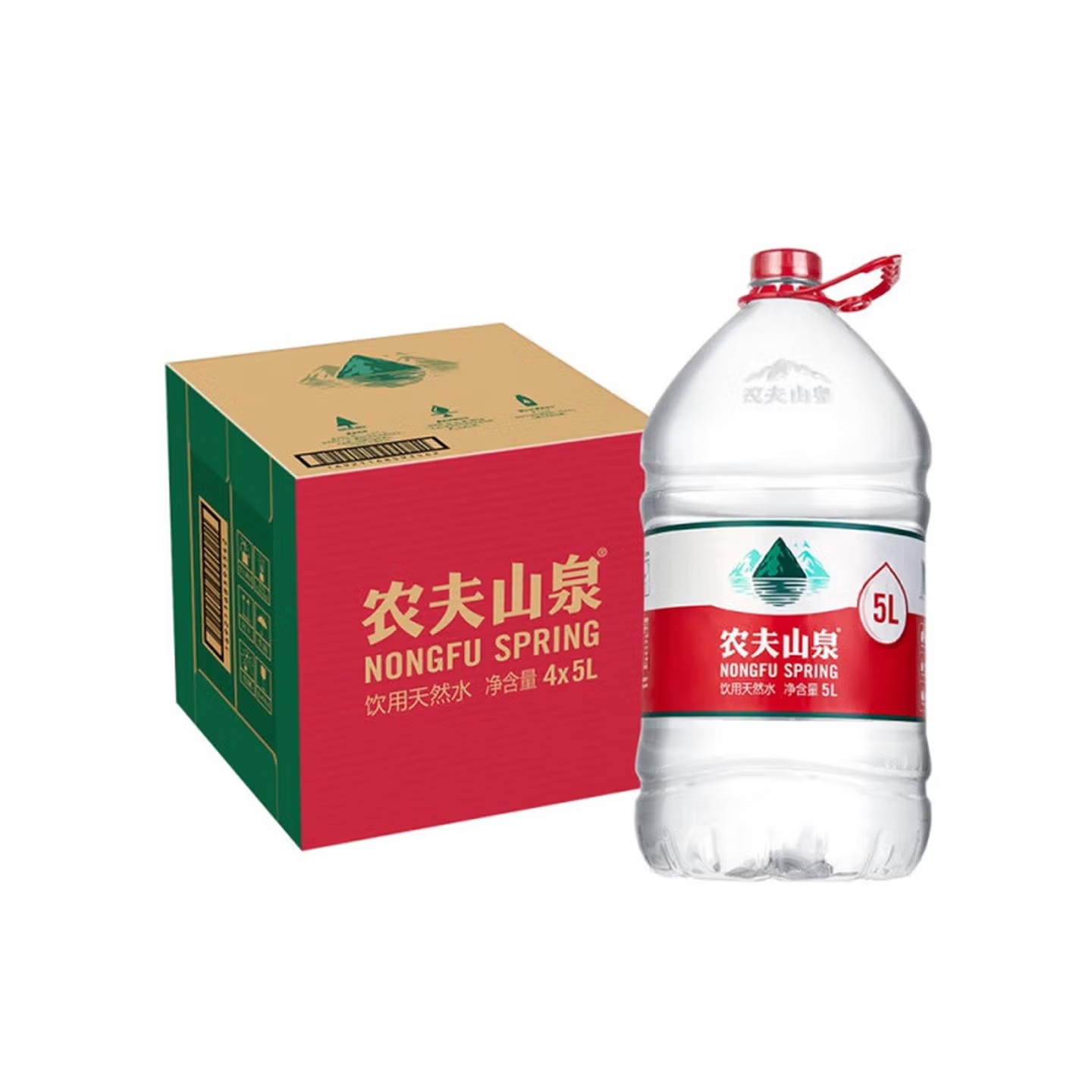 农夫山泉(NONGFU SPRING)5L天然饮用水 箱装5L*4