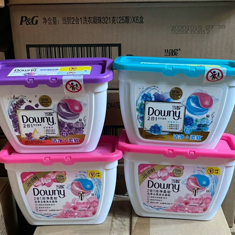 当妮(Downy)244g2合1淡粉樱花(19颗)洗衣凝珠 - 宝洁-当妮(Downy)