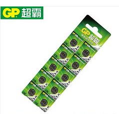 超霸(GP)A76/AG13/LR44碱性纽扣电池 1.5V