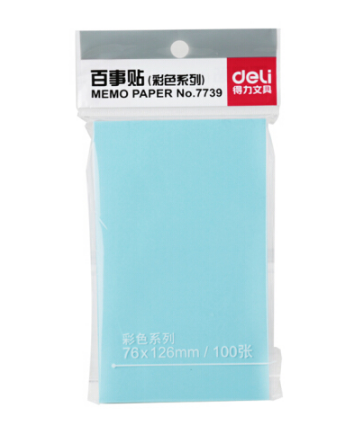 得力(deli)7739百事贴(混)76*126mm(包)
