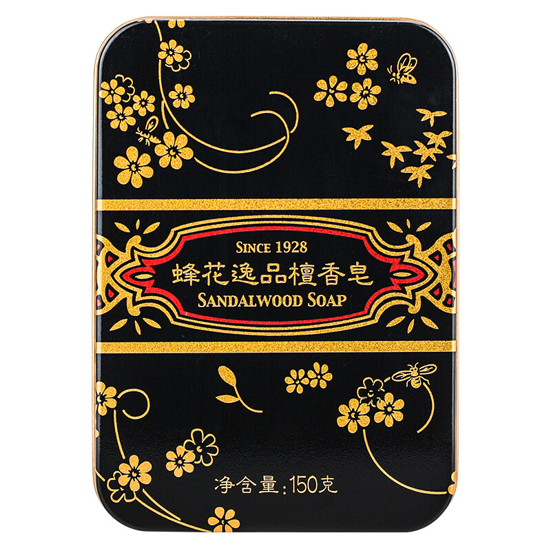 蜂花(BEE&amp;amp;FLOWER)逸品檀香皂(铁盒)150克 - 蜂花(BEE&FLOWER)