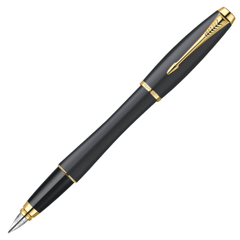 派克(PARKER)都市磨砂黑杆金夹钢笔