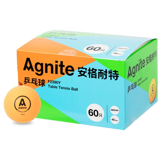 得力(deli)F2390Y安格耐特乒乓球(黄) - 得力(deli)
