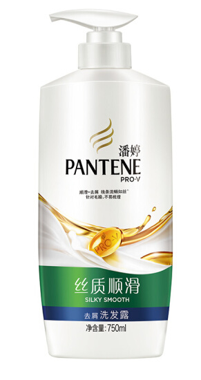 潘婷(PANTENE)丝质顺滑去屑洗发露 750ml