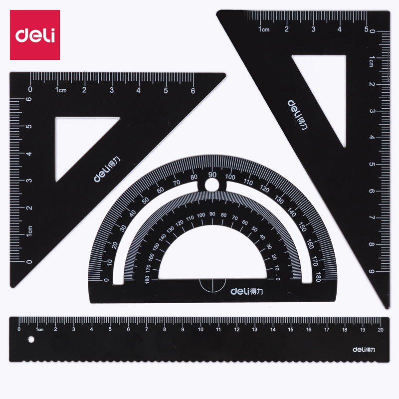 得力(deli)79522(黑色)20cm金属套尺