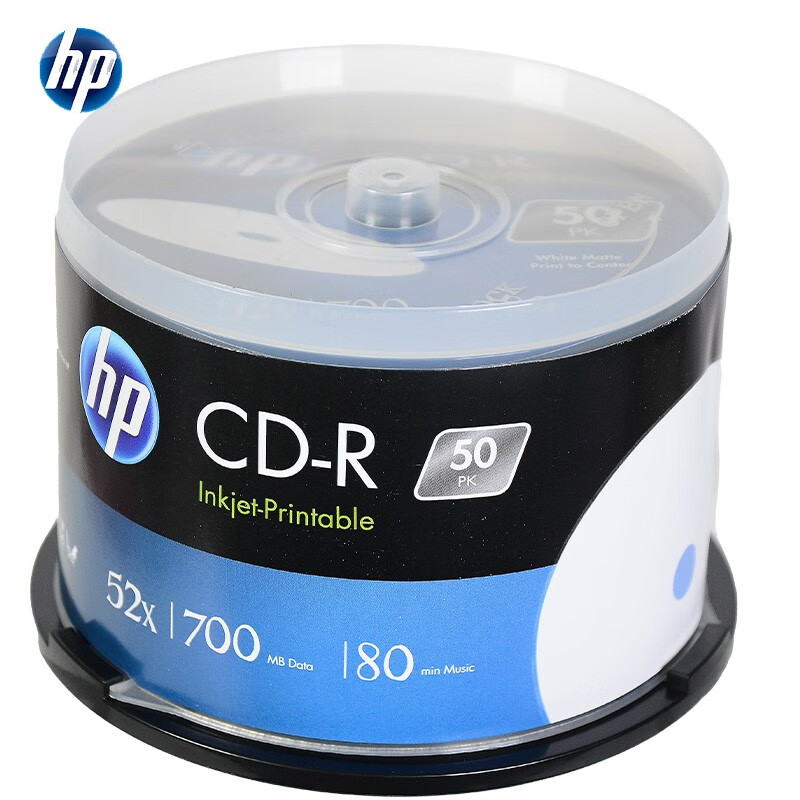 惠普(HP)CD-R可打印光盘/刻录盘50片装 - 惠普(HP)