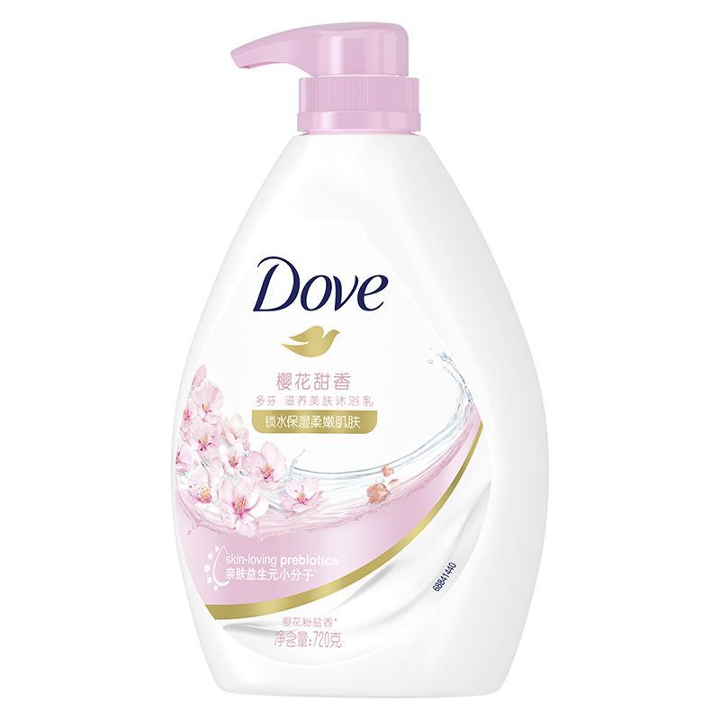 多芬(DOVE)樱花甜香滋养美肤沐浴乳Y22 12X720G - 联合利华-多芬(DOVE)