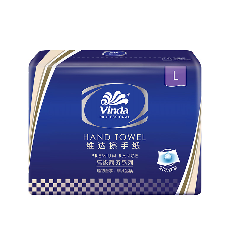 商用-维达(Vinda)VS2156单层三折擦手纸-200张 208*226mm,单层