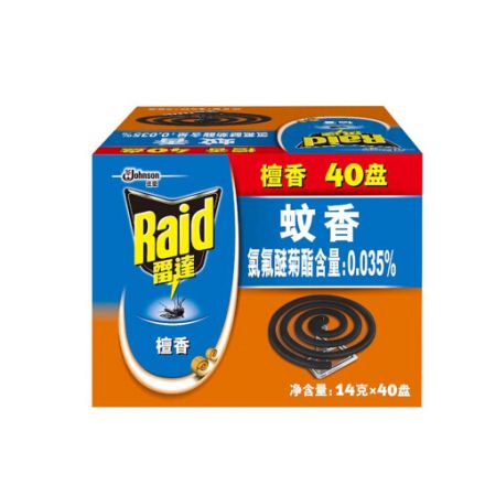 雷達(dá)(Raid)321185蚊香家庭裝檀香型40盤(pán)