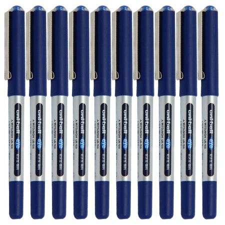 三菱(Uni) UB-150(藍)耐水性走珠筆直液式水性筆0.5mm