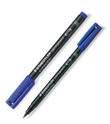 施德楼(STAEDTLER)313-3油性万用投影笔S蓝色