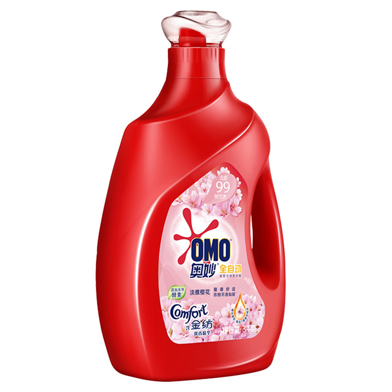 奥妙(OMO)Y18 含金纺樱花洗衣液 4X3KG - 联合利华-奥妙(OMO)
