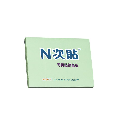 N次贴(STICKN)31012(绿色)标准型模造便条纸76x101mm,100张/本