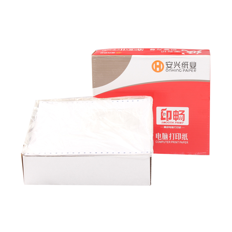 红印畅电打纸 241-2-1000不压线2等分白蓝 - 红印畅