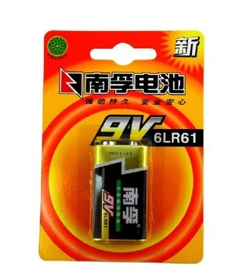 南孚(NANFU)9VA-1B电池挂卡装6LR61