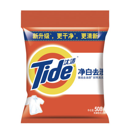 汰渍(Tide)净白去渍无磷洗衣粉508g