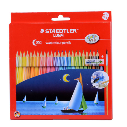 施德楼(STAEDTLER)13710C24(24色)水溶性彩色铅笔